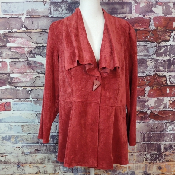 IC By Connie K Jackets & Blazers - IC By Connie K Faux Suede Jacket